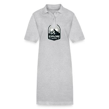 Explore more - Wanderer - Stanley/Stella Frauen Bio-Polokleid PAIGER - Grau meliert - Vorne