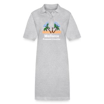 Sommer auf den Balearen - Stanley/Stella Frauen Bio-Polokleid PAIGER - Grau meliert - Vorne