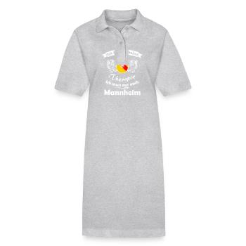La maison à Mannheim - Robe polo bio PAIGER Stanley/Stella Femme - gris chiné - Devant