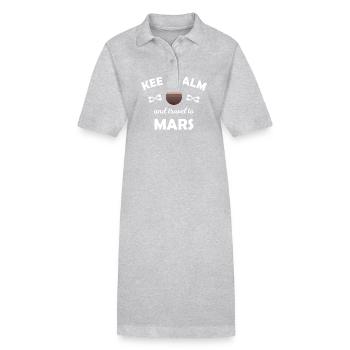 Weltall und Raumfahrt Mission - Stanley/Stella Frauen Bio-Polokleid PAIGER - Grau meliert - Vorne