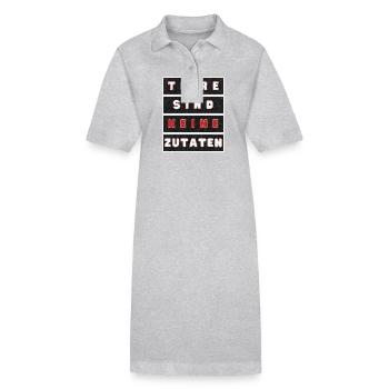 Tiere Sind Keine Zutaten Grunge - Stanley/Stella Frauen Bio-Polokleid PAIGER - Grau meliert - Vorne