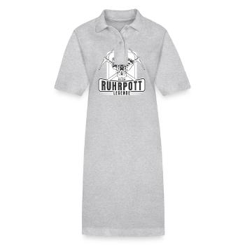 Mineur d’exploitation minière de légende de Ruhrpott - Robe polo bio PAIGER Stanley/Stella Femme - gris chiné - Devant