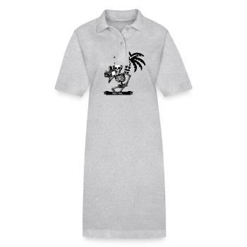 A cinema cameraman - Stanley/Stella PAIGER Organic Women’s Polo Dress - heather grey - Front
