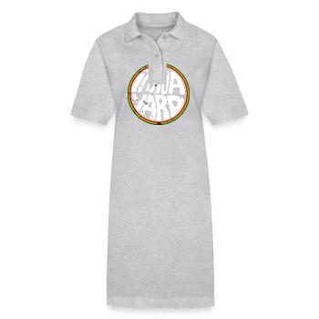 Cour Inna - Robe polo bio PAIGER Stanley/Stella Femme - gris chiné - Devant