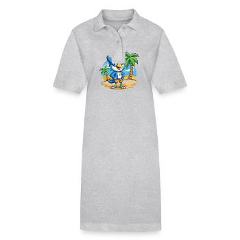 Lunettes de soleil Blue Jay Funny Cartoon Summer Beach - Robe polo bio PAIGER Stanley/Stella Femme - gris chiné - Devant