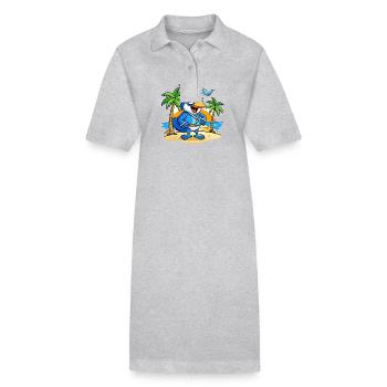 Lunettes de soleil Blue Jay Funny Cartoon Summer Beach - Robe polo bio PAIGER Stanley/Stella Femme - gris chiné - Devant