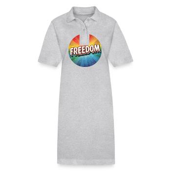 Liberté LGBTQ - Robe polo bio PAIGER Stanley/Stella Femme - gris chiné - Devant