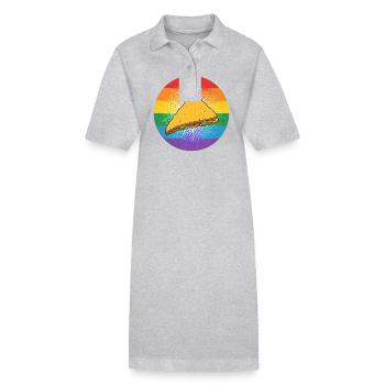 LGBTQ Nacho - Robe polo bio PAIGER Stanley/Stella Femme - gris chiné - Devant
