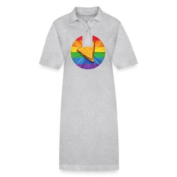 LGBTQ Nacho - Robe polo bio PAIGER Stanley/Stella Femme - gris chiné - Devant