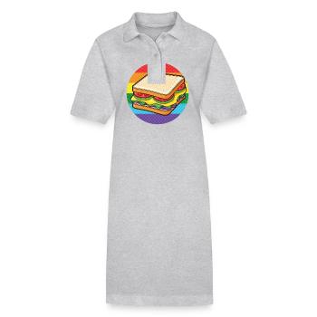 LGBTQ Sandwich - Robe polo bio PAIGER Stanley/Stella Femme - gris chiné - Devant