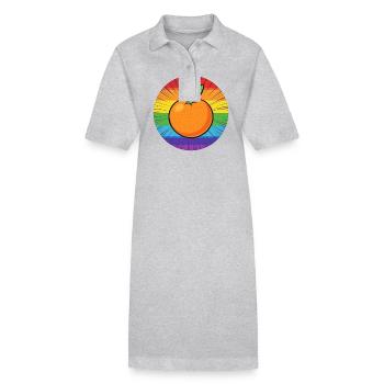 LGBTQ Orange - Robe polo bio PAIGER Stanley/Stella Femme - gris chiné - Devant