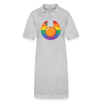 LGBTQ Orange - Robe polo bio PAIGER Stanley/Stella Femme - gris chiné - Devant