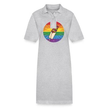 LGBTQ Kebab - Robe polo bio PAIGER Stanley/Stella Femme - gris chiné - Devant