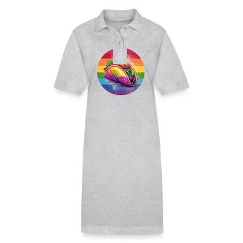 LGBTQ Taco - Robe polo bio PAIGER Stanley/Stella Femme - gris chiné - Devant