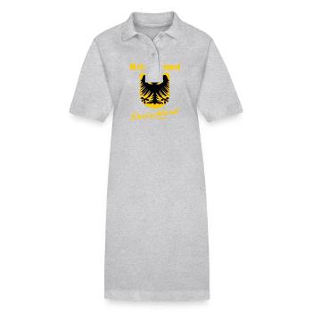 The home in Germany - Stanley/Stella PAIGER Organic Women’s Polo Dress - heather grey - Front