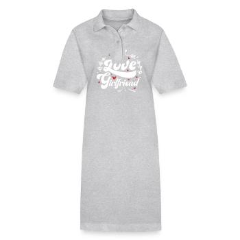 Ich liebe meine Freundin - Stanley/Stella Frauen Bio-Polokleid PAIGER - Grau meliert - Vorne