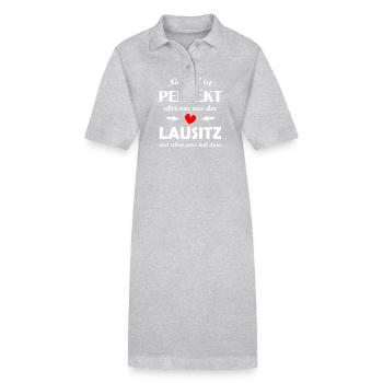 La Lusace dans le Brandebourg - Robe polo bio PAIGER Stanley/Stella Femme - gris chiné - Devant