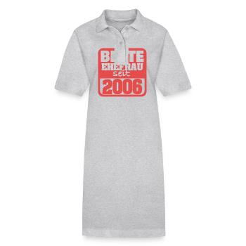 Marriage 2006 - Stanley/Stella PAIGER Organic Women’s Polo Dress - heather grey - Front