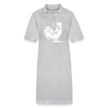 Elegant pedigree with large comb - Stanley/Stella PAIGER Organic Women’s Polo Dress - heather grey - Front