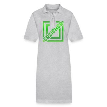 Geschenk für Erzieher - Stanley/Stella Frauen Bio-Polokleid PAIGER - Grau meliert - Vorne
