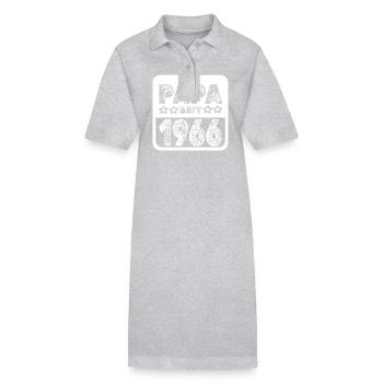 1966 1966 - Robe polo bio PAIGER Stanley/Stella Femme - gris chiné - Devant