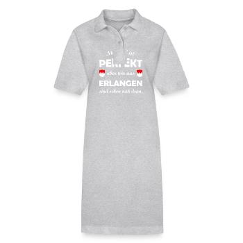Les Franconiens d’Erlangen - Robe polo bio PAIGER Stanley/Stella Femme - gris chiné - Devant