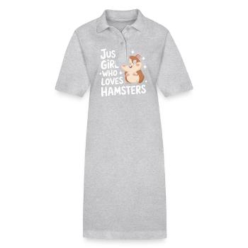 Hamster - Stanley/Stella Frauen Bio-Polokleid PAIGER - Grau meliert - Vorne