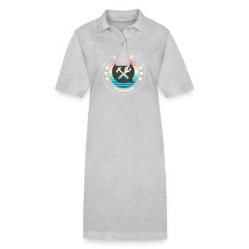 Ich kann nicht DIY - Stanley/Stella Frauen Bio-Polokleid PAIGER - Grau meliert - Vorne