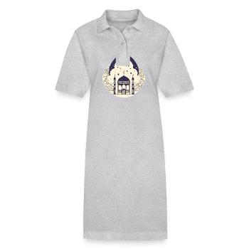 Ramadan Geschenk Eid Mubarak Islam Allah Muslim - Stanley/Stella Frauen Bio-Polokleid PAIGER - Grau meliert - Vorne