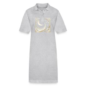 Ramadan Geschenk Eid Mubarak Islam Allah Muslim - Stanley/Stella Frauen Bio-Polokleid PAIGER - Grau meliert - Vorne