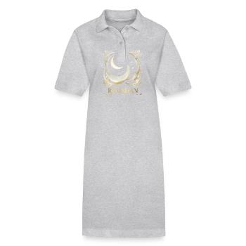 Ramadan Geschenk Eid Mubarak Islam Allah Muslim - Stanley/Stella Frauen Bio-Polokleid PAIGER - Grau meliert - Vorne