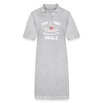 Therapie in der Pfalz - Stanley/Stella Frauen Bio-Polokleid PAIGER - Grau meliert - Vorne