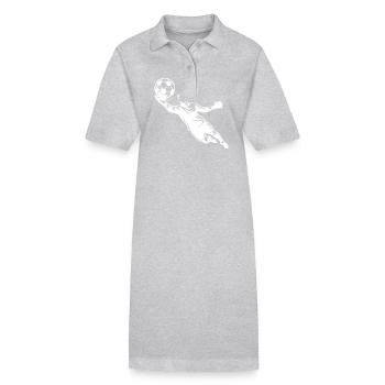 Compétences de gardien de but combinées aux réflexes et à la précision - Robe polo bio PAIGER Stanley/Stella Femme - gris chiné - Devant