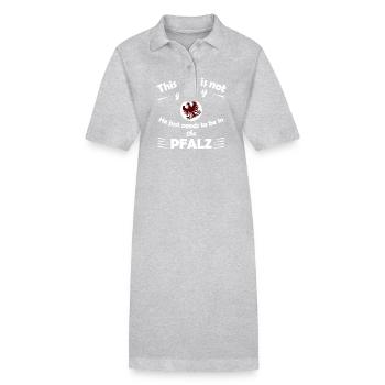 Die Pfälzer im Süden - Stanley/Stella Frauen Bio-Polokleid PAIGER - Grau meliert - Vorne