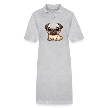 Chiens Animaux de compagnie Animaux de compagnie - Robe polo bio PAIGER Stanley/Stella Femme - gris chiné - Devant