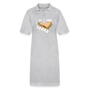Sandwich - Sandwich Squad - Stanley/Stella Frauen Bio-Polokleid PAIGER - Grau meliert - Vorne