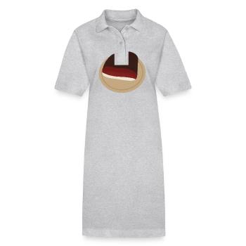 Tyrolian Bacon - Stanley/Stella PAIGER Organic Women’s Polo Dress - heather grey - Front