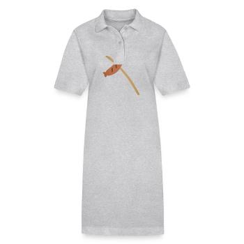 Bratwurst am Spieß - Stanley/Stella Frauen Bio-Polokleid PAIGER - Grau meliert - Vorne