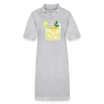 Moscow Mule Cocktail - Stanley/Stella PAIGER Organic Women’s Polo Dress - heather grey - Front