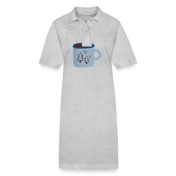 Heißer Tee - Stanley/Stella Frauen Bio-Polokleid PAIGER - Grau meliert - Vorne