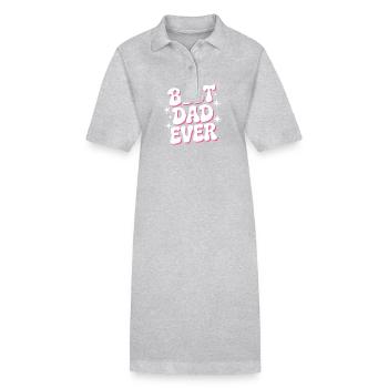 Bester Vater aller Zeiten - Stanley/Stella Frauen Bio-Polokleid PAIGER - Grau meliert - Vorne