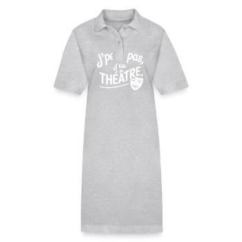 Ich kann kein Theater haben - Stanley/Stella Frauen Bio-Polokleid PAIGER - Grau meliert - Vorne