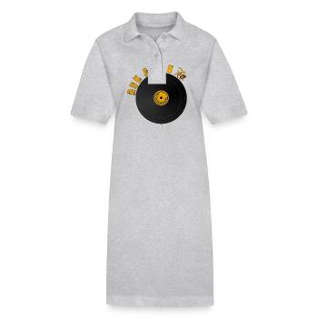 Roots Dub Reggae - Robe polo bio PAIGER Stanley/Stella Femme - gris chiné - Devant