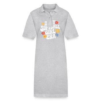 Softball Sports Joueur de softball - Robe polo bio PAIGER Stanley/Stella Femme - gris chiné - Devant