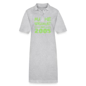 Mathe 2005 - Stanley/Stella Frauen Bio-Polokleid PAIGER - Grau meliert - Vorne