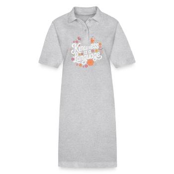 Altruisme Don désintéressé Donner d’école - Robe polo bio PAIGER Stanley/Stella Femme - gris chiné - Devant