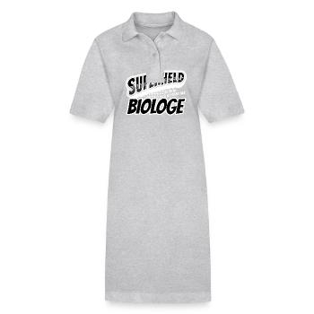 Superheld, clever getarnt als Biologe - Stanley/Stella Frauen Bio-Polokleid PAIGER - Grau meliert - Vorne