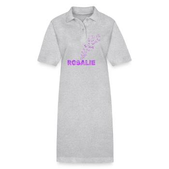 Fun Rosalie - Stanley/Stella PAIGER Organic Women’s Polo Dress - heather grey - Front