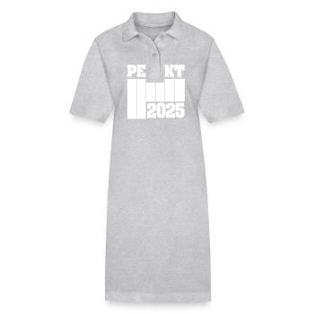 2025 - Stanley/Stella Frauen Bio-Polokleid PAIGER - Grau meliert - Vorne
