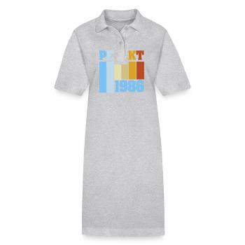1986 1986 - Robe polo bio PAIGER Stanley/Stella Femme - gris chiné - Devant